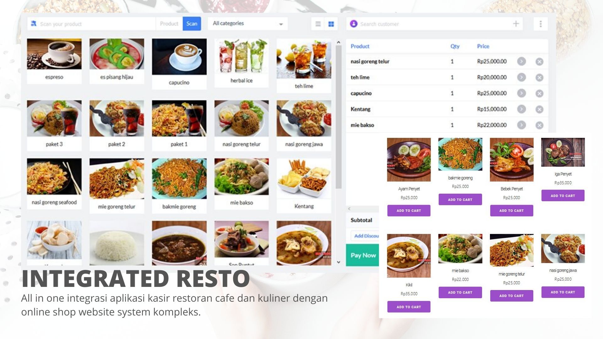 aplikasi online restoran cafe rumah makan